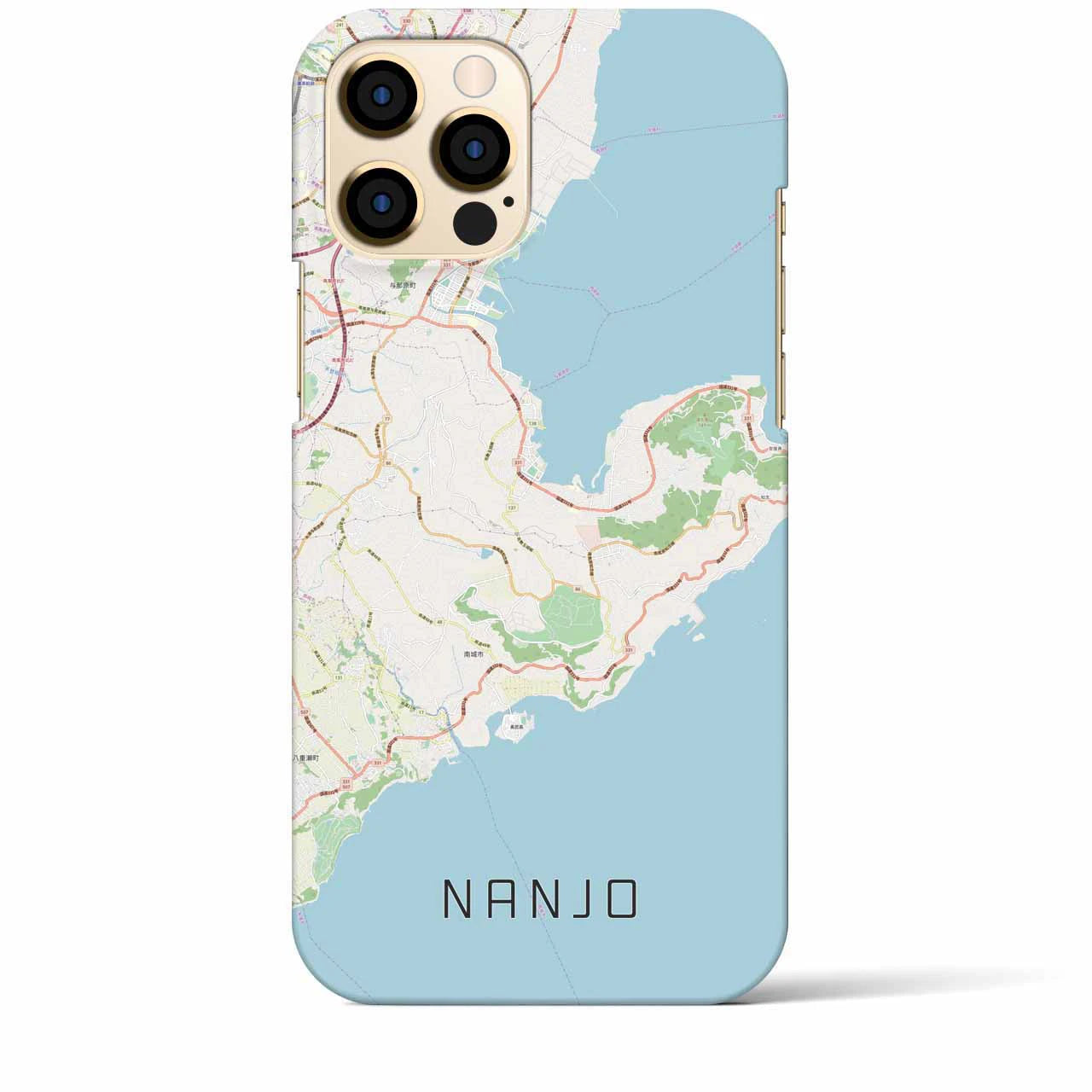 【南城】地図柄iPhoneケース（バックカバータイプ・ナチュラル）iPhone 12 Pro Max 用