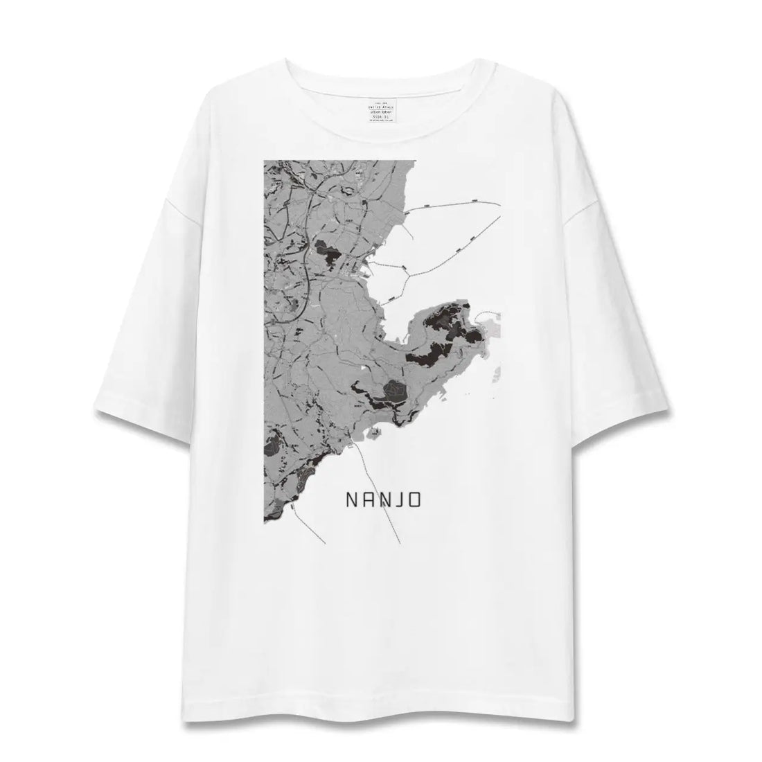 【南城(沖縄県)】地図柄ビッグシルエットTシャツ