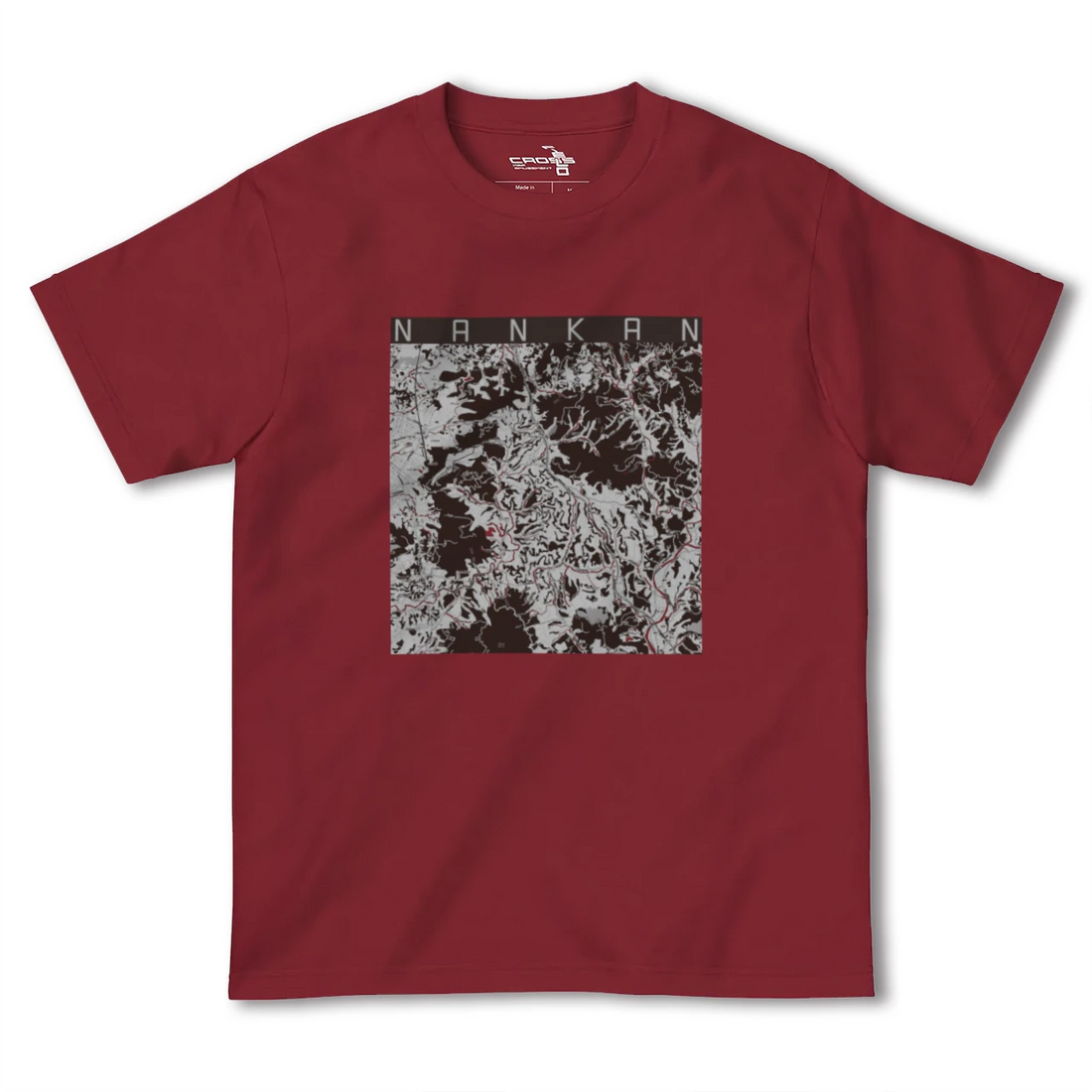 【南関(熊本県)】地図柄ヘビーウェイトTシャツ