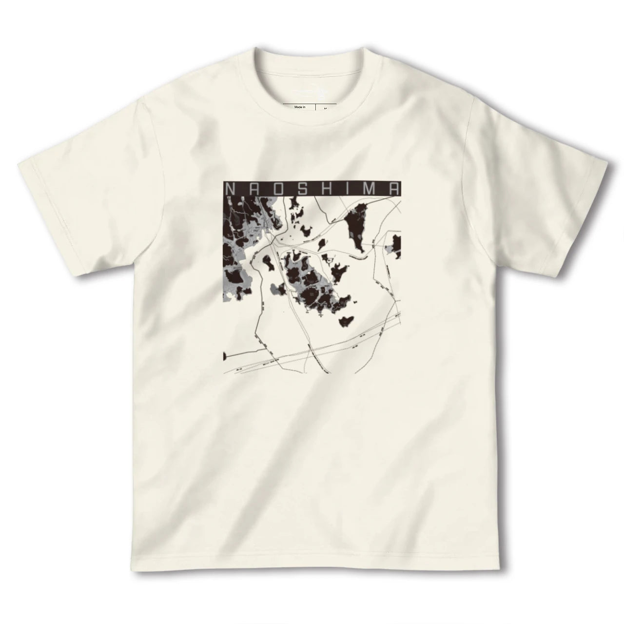 【直島（香川県）】地図柄ヘビーウェイトTシャツ