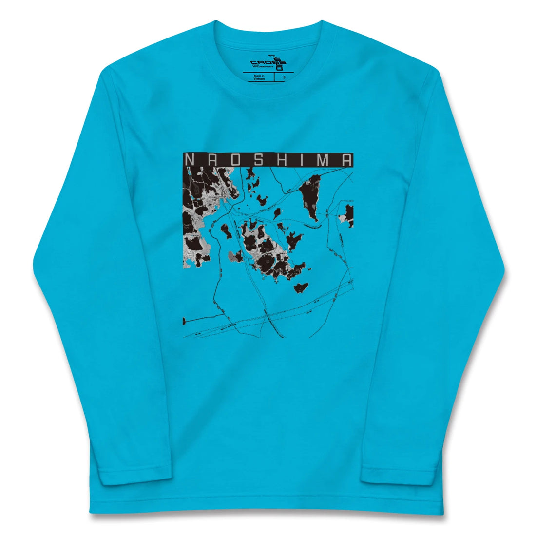 【直島(香川県)】地図柄ロングスリーブTシャツ