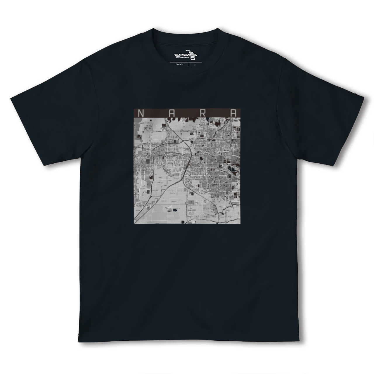 【奈良2（奈良県）】地図柄ヘビーウェイトTシャツ