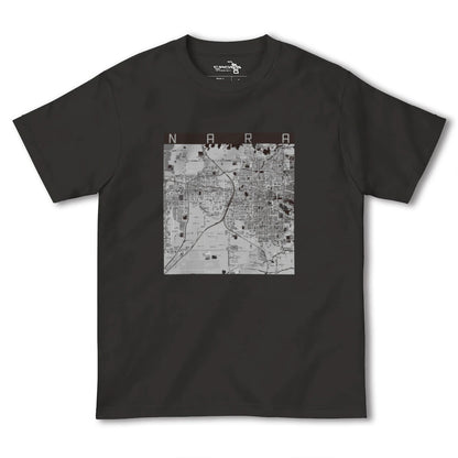 【奈良2（奈良県）】地図柄ヘビーウェイトTシャツ