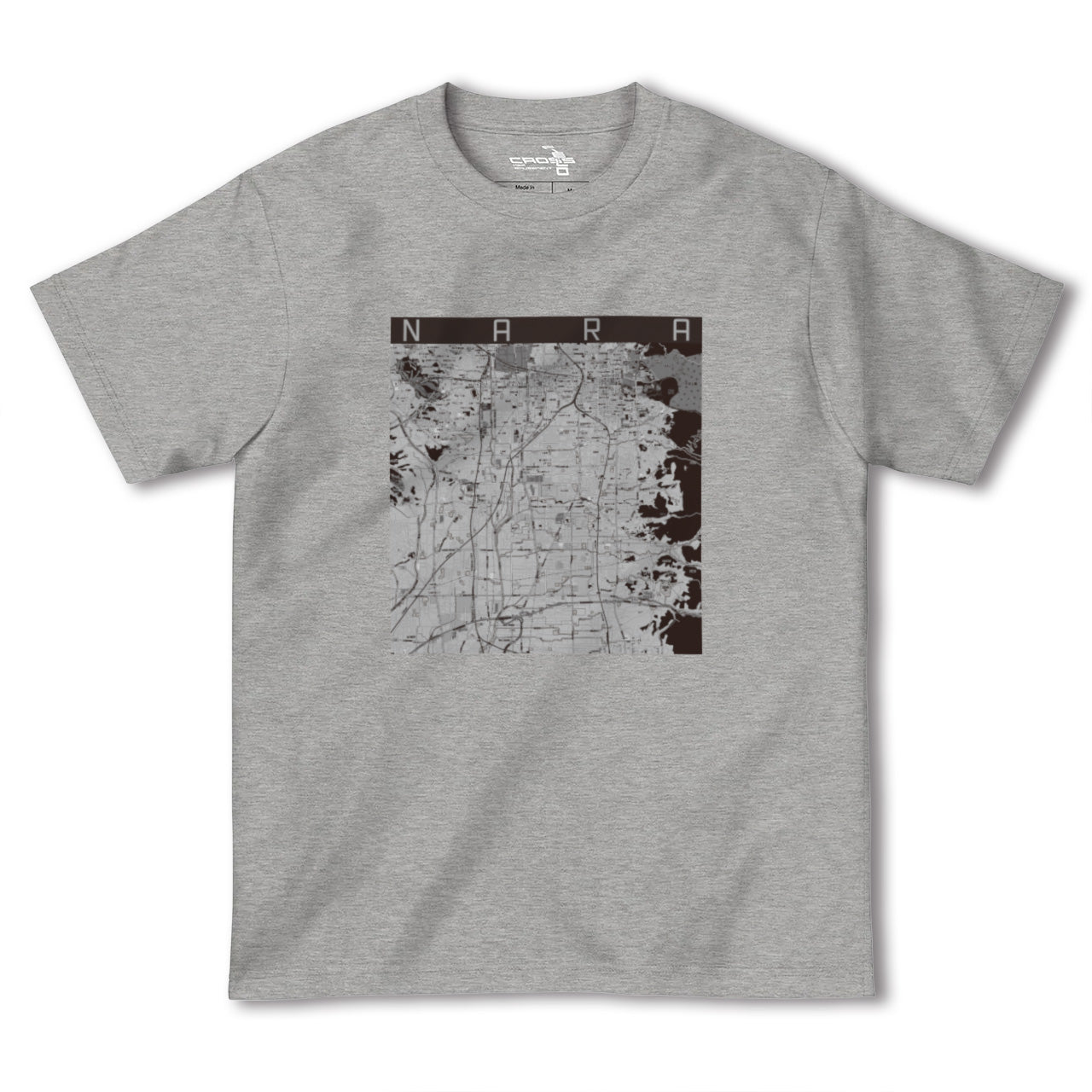 【奈良（奈良県）】地図柄ヘビーウェイトTシャツ