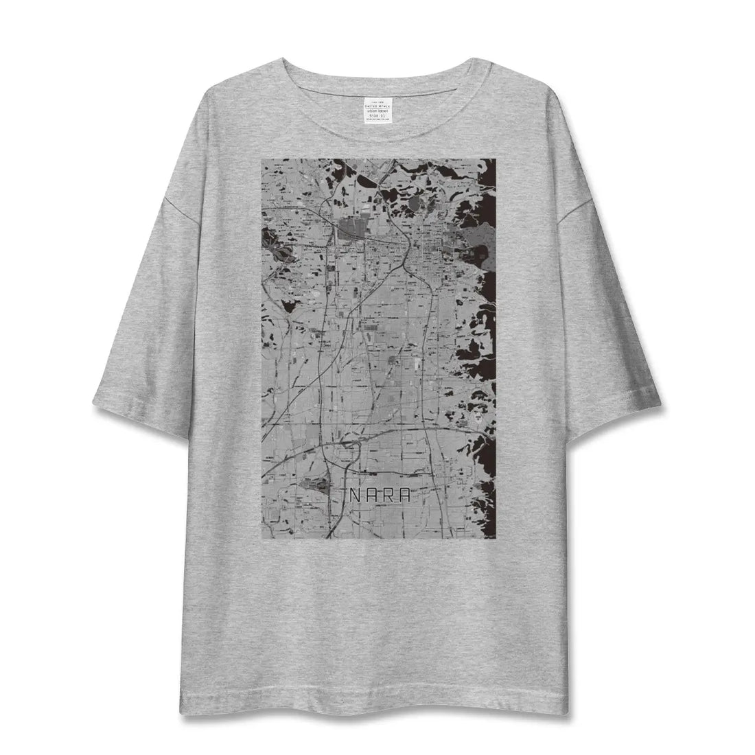 【奈良（奈良県）】地図柄ビッグシルエットTシャツ