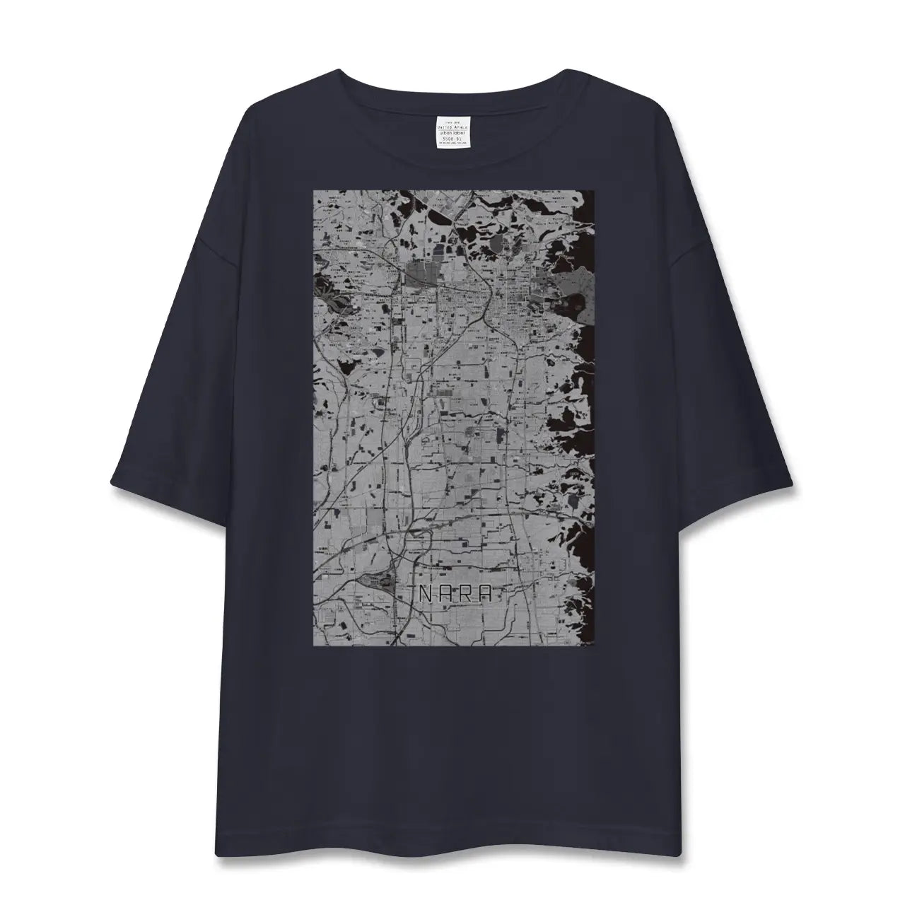 【奈良（奈良県）】地図柄ビッグシルエットTシャツ