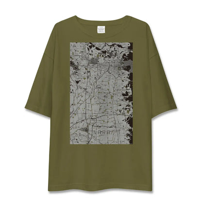 【奈良（奈良県）】地図柄ビッグシルエットTシャツ