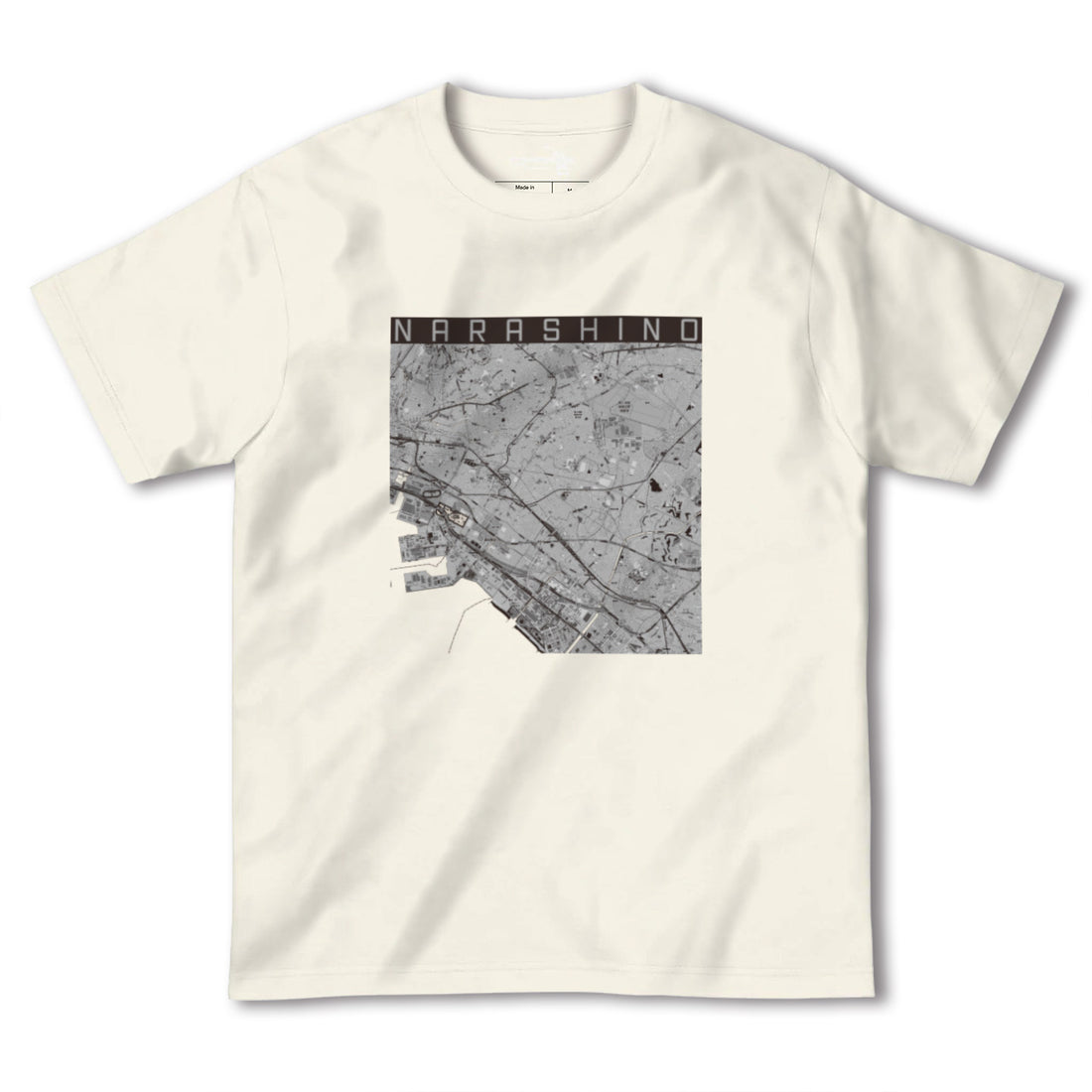 【習志野2（千葉県）】地図柄ヘビーウェイトTシャツ