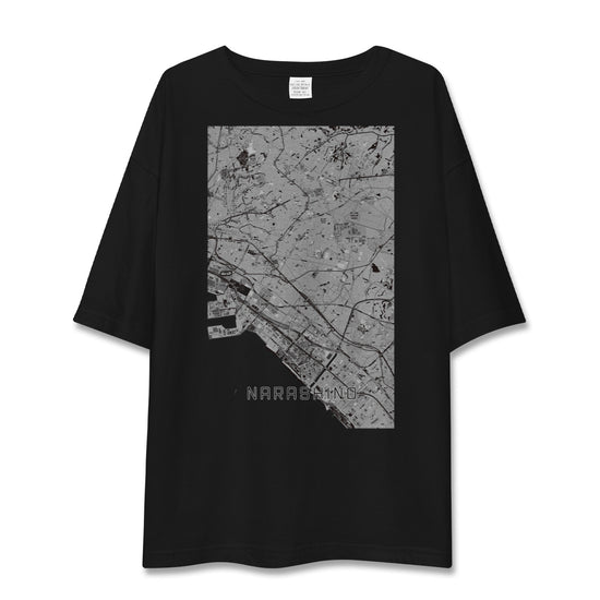 【習志野2（千葉県）】地図柄ビッグシルエットTシャツ