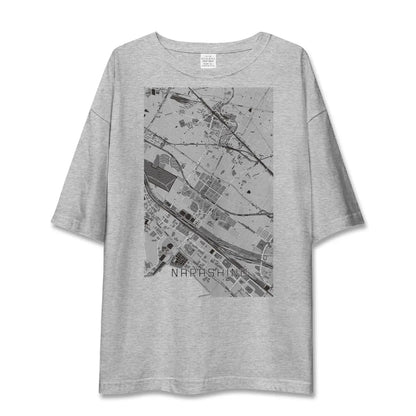 【習志野（千葉県）】地図柄ビッグシルエットTシャツ