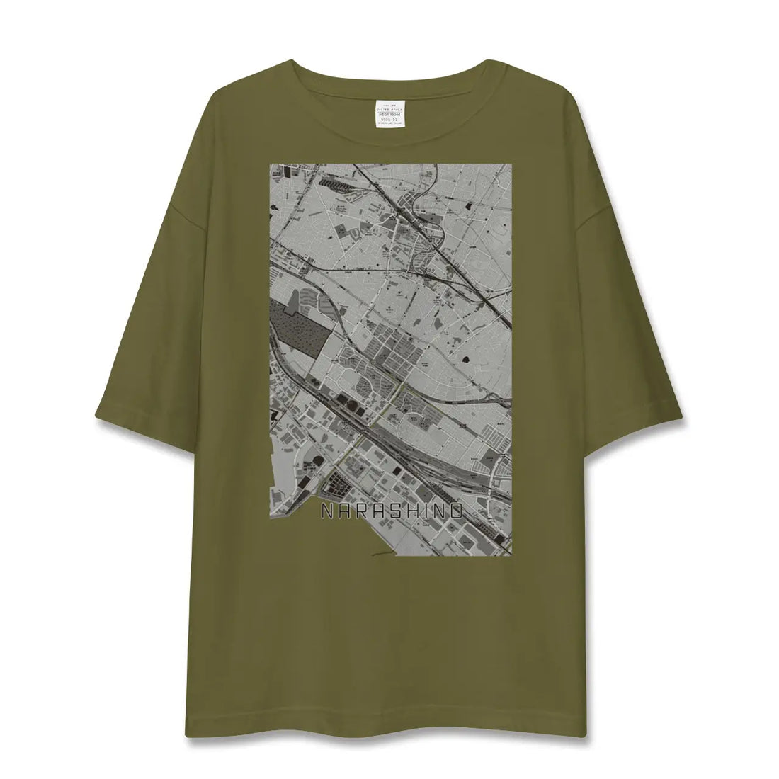 【習志野(千葉県)】地図柄ビッグシルエットTシャツ