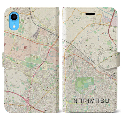 【成増（東京都）】地図柄iPhoneケース（手帳タイプ）ナチュラル・iPhone XR 用