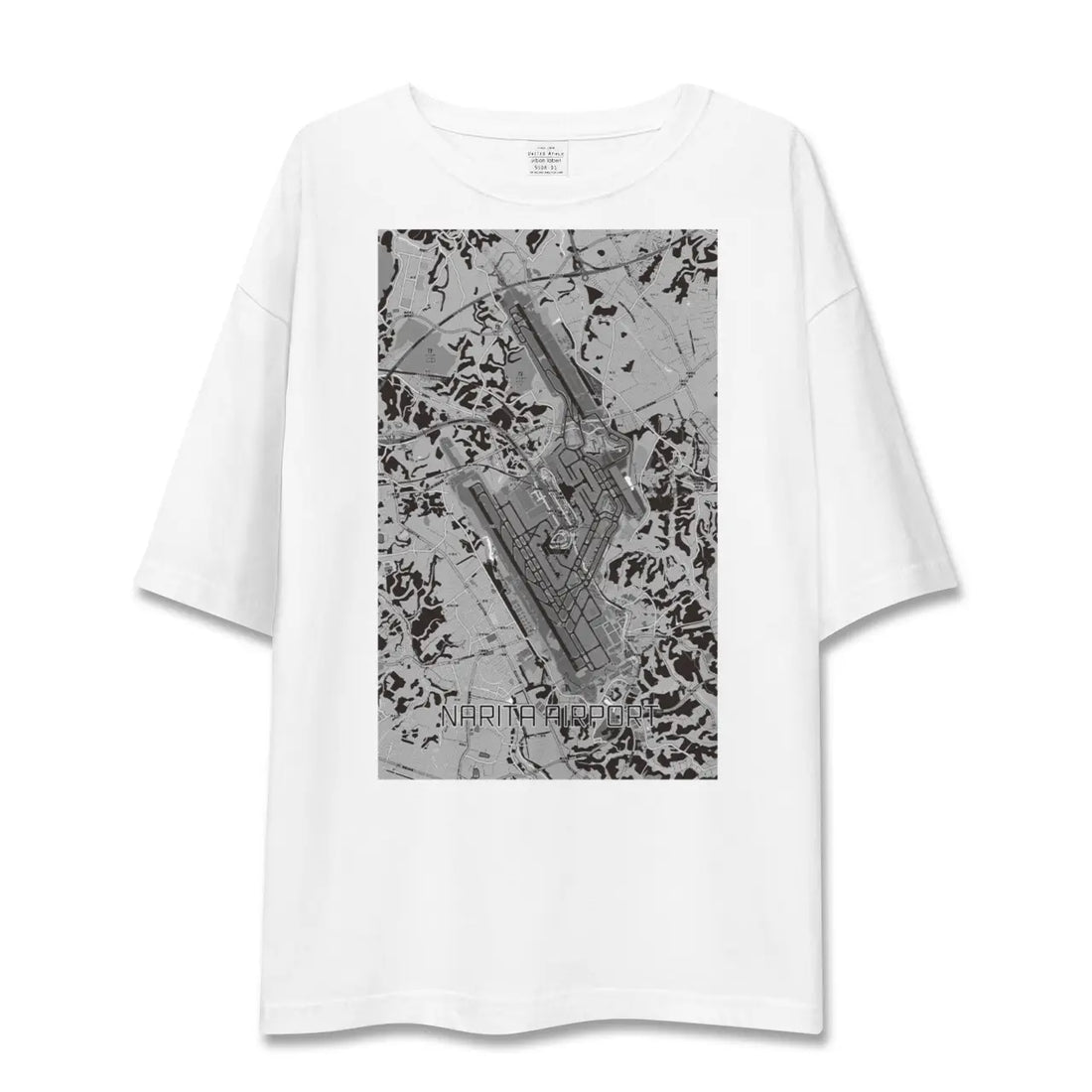 【成田空港(千葉県)】地図柄ビッグシルエットTシャツ