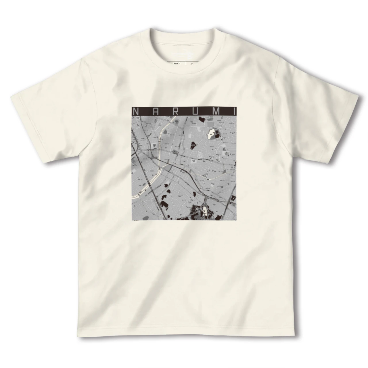 【鳴海（愛知県）】地図柄ヘビーウェイトTシャツ