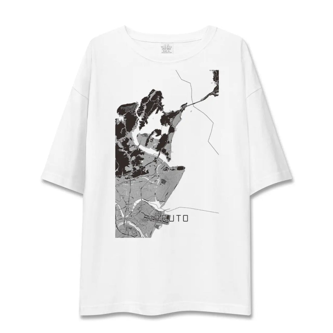 【鳴門(徳島県)】地図柄ビッグシルエットTシャツ