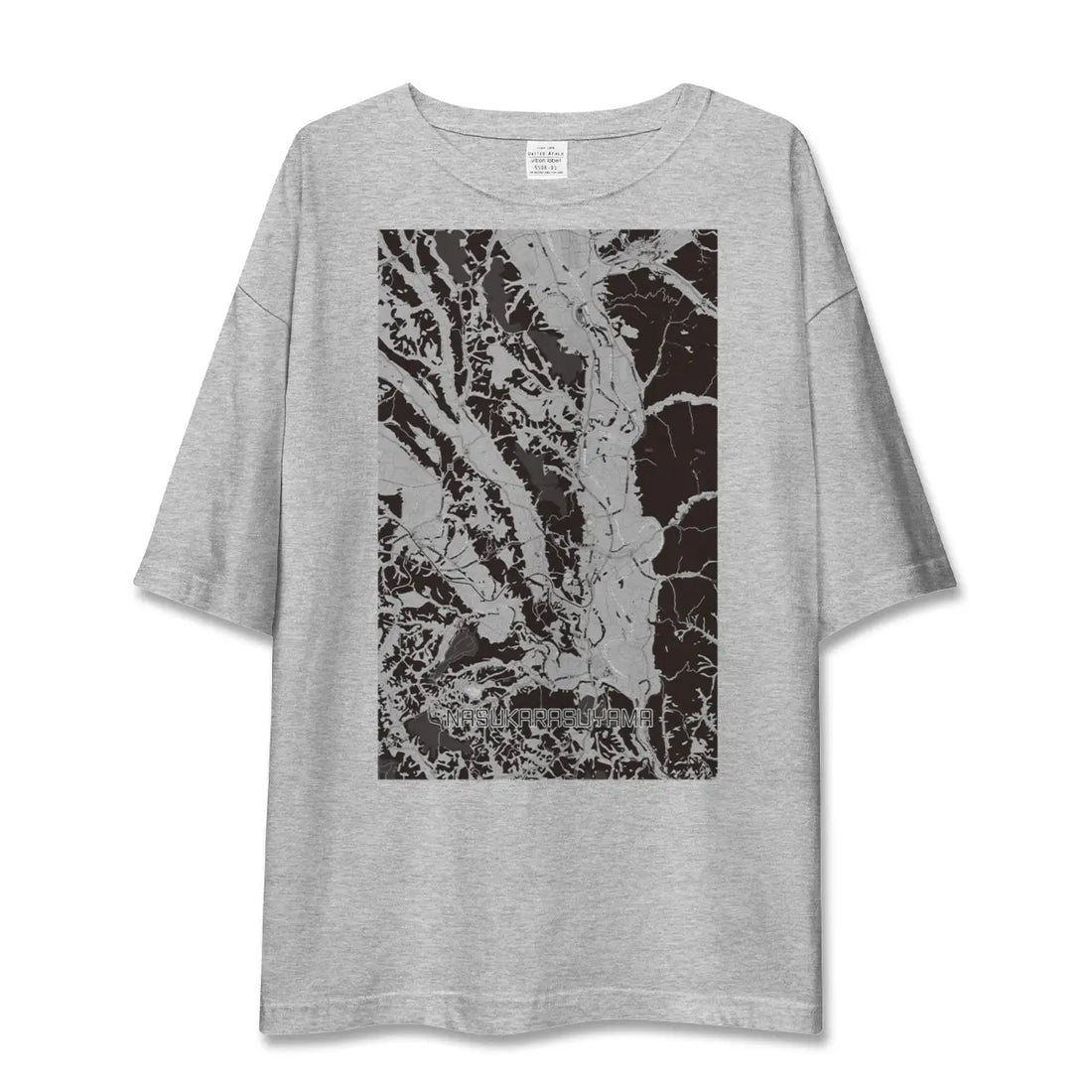 【那須烏山（栃木県）】地図柄ビッグシルエットTシャツ