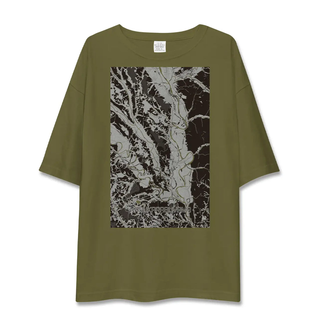 【那須烏山(栃木県)】地図柄ビッグシルエットTシャツ