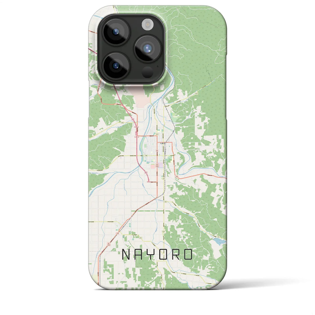 【名寄】地図柄iPhoneケース（バックカバータイプ・ナチュラル）iPhone 15 Pro Max 用