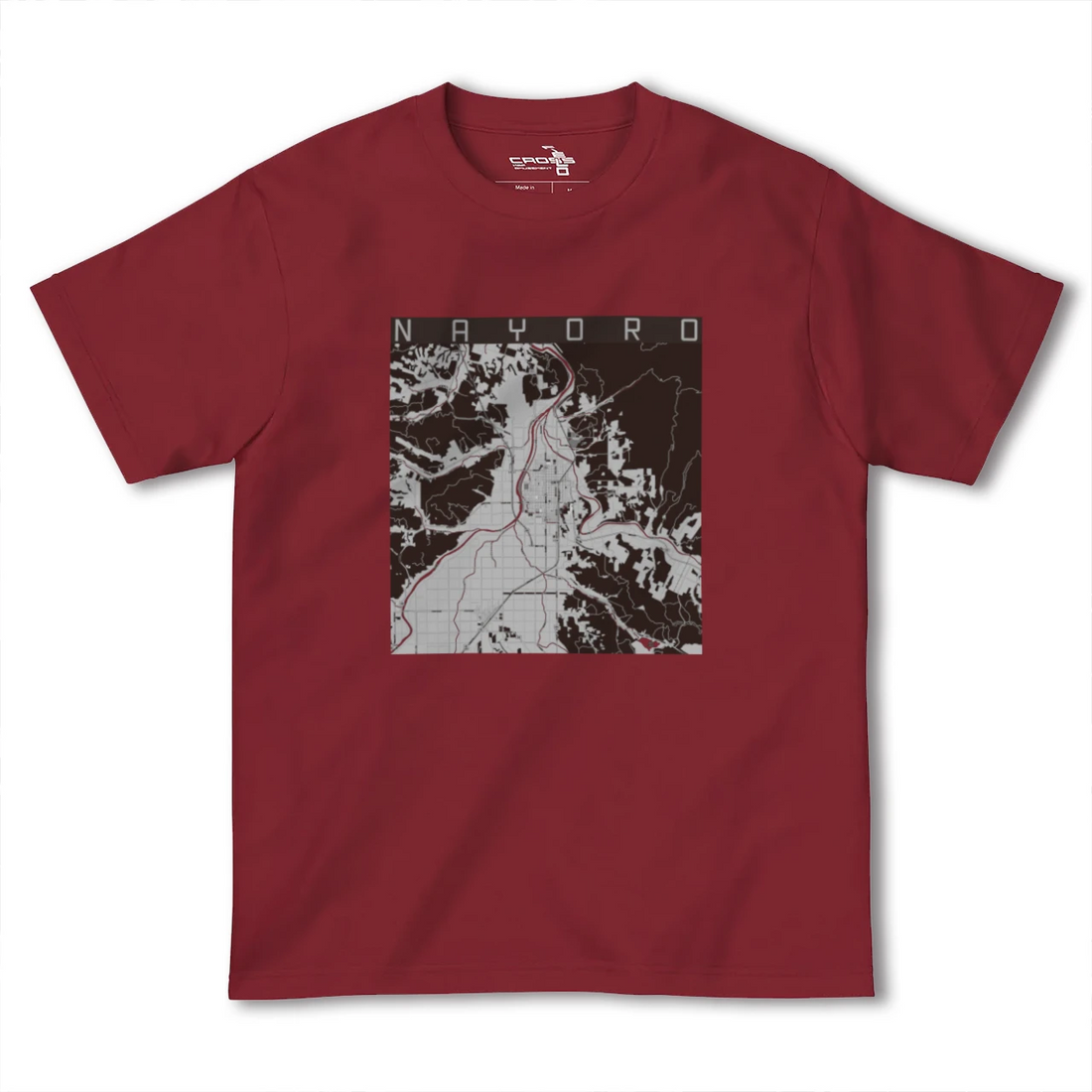 【名寄(北海道)】地図柄ヘビーウェイトTシャツ