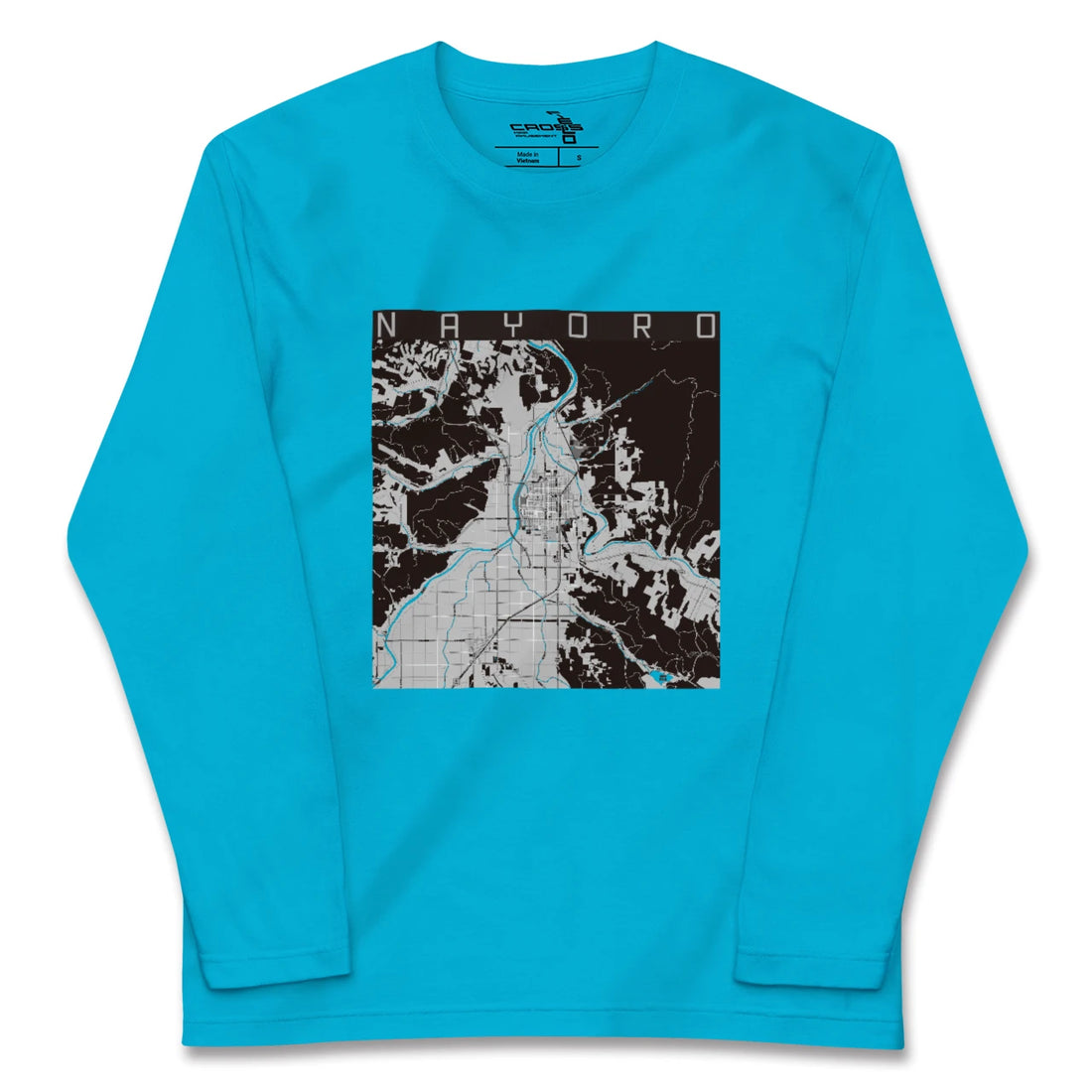 【名寄(北海道)】地図柄ロングスリーブTシャツ