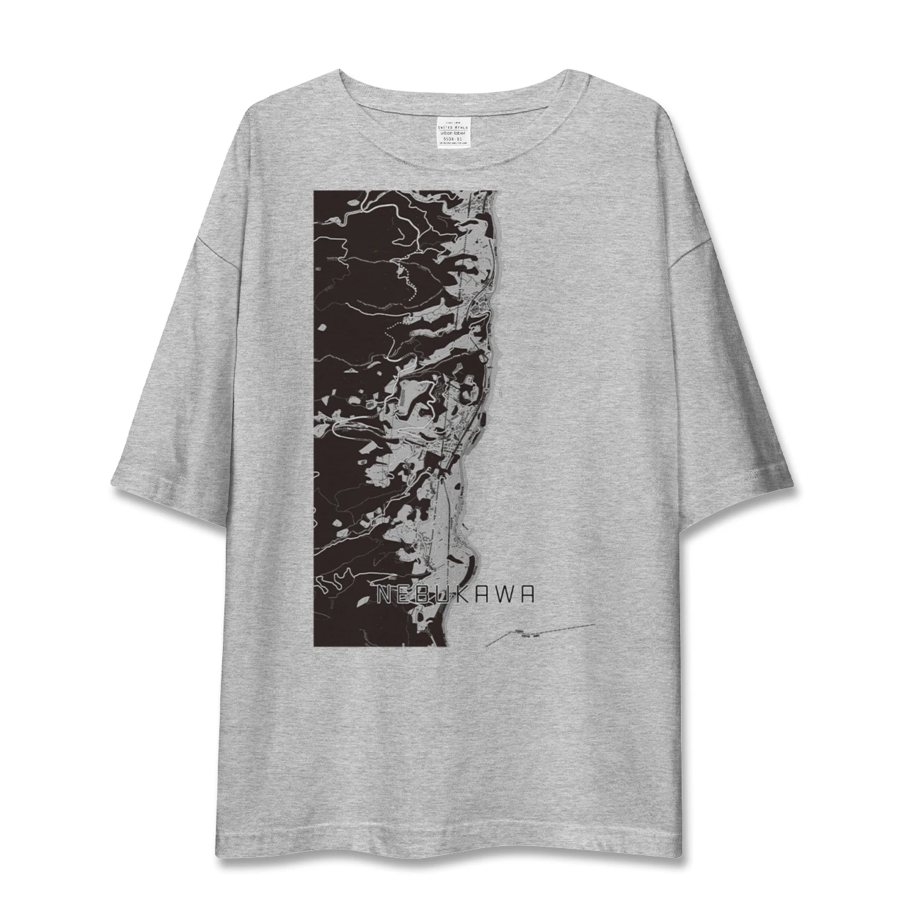 【根府川（神奈川県）】地図柄ビッグシルエットTシャツ