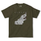 【根室（北海道）】地図柄ヘビーウェイトTシャツ