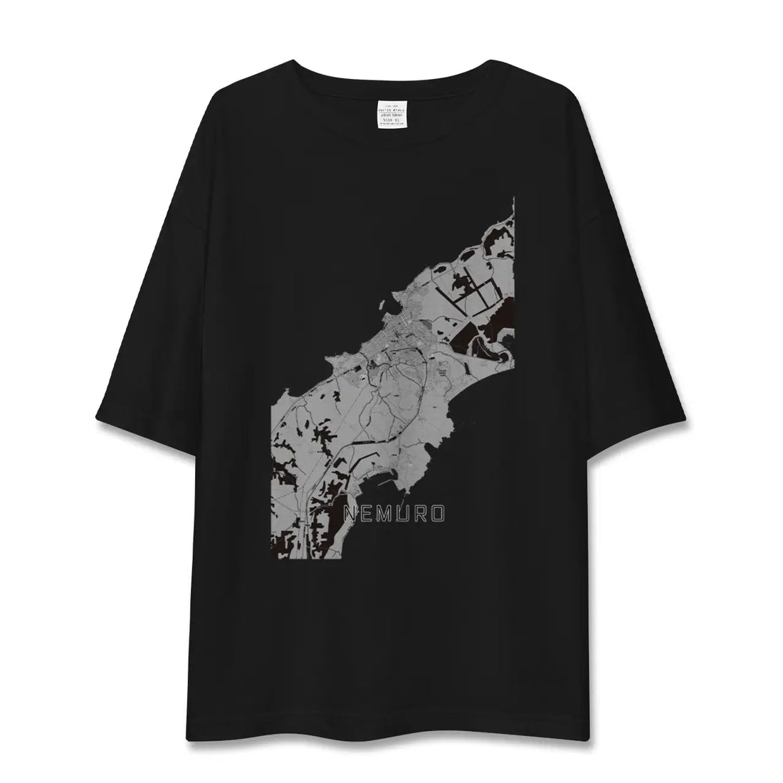 【根室(北海道)】地図柄ビッグシルエットTシャツ