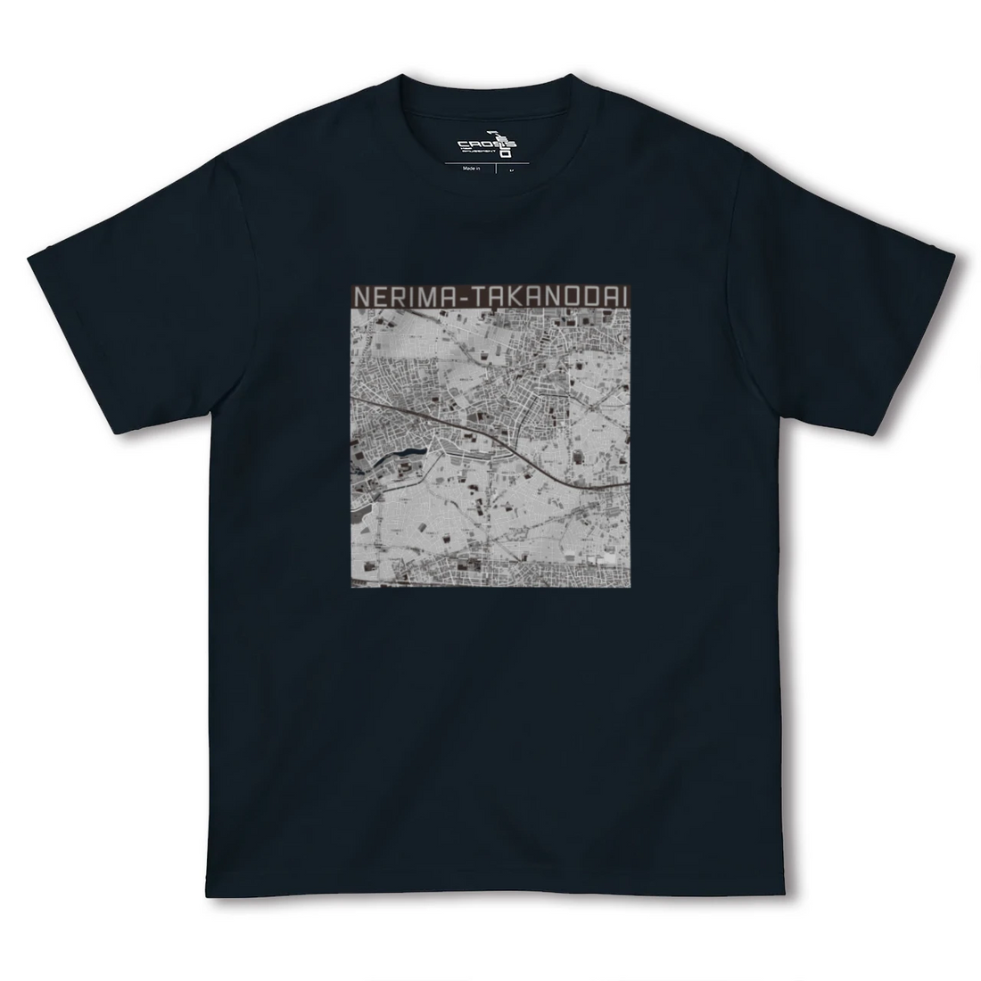 【練馬高野台（東京都）】地図柄ヘビーウェイトTシャツ