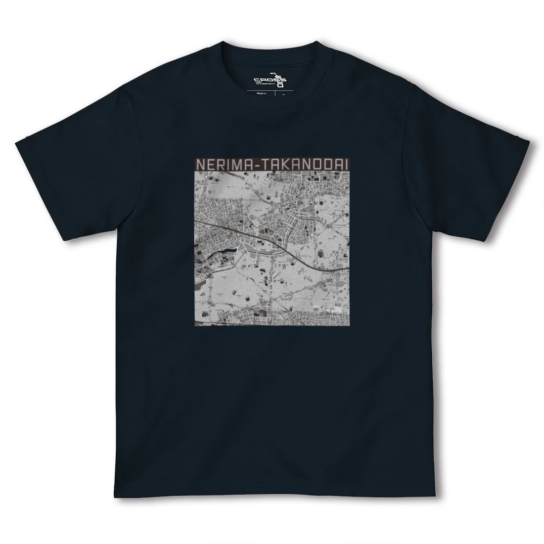 【練馬高野台(東京都)】地図柄ヘビーウェイトTシャツ