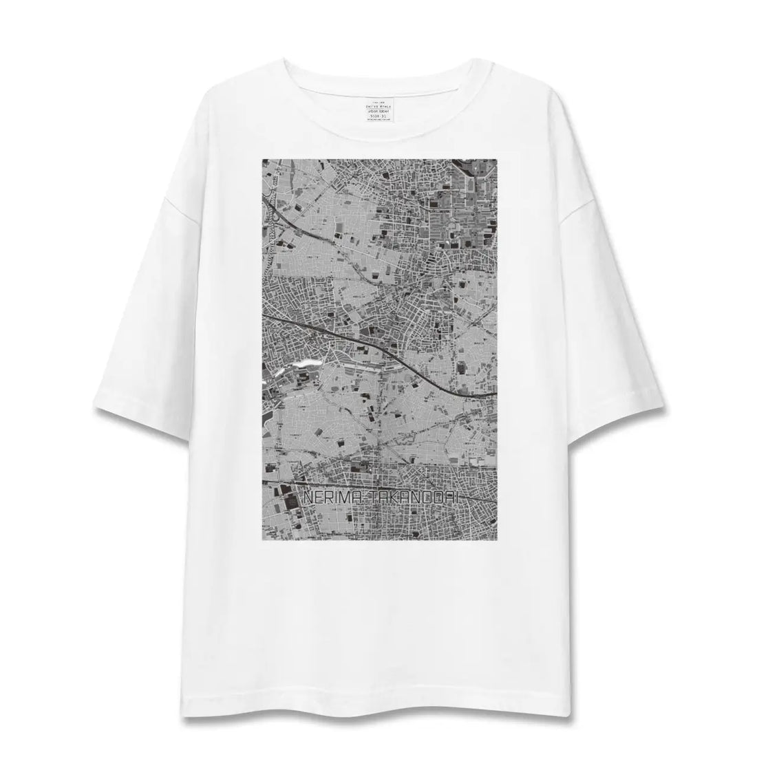 【練馬高野台（東京都）】地図柄ビッグシルエットTシャツ