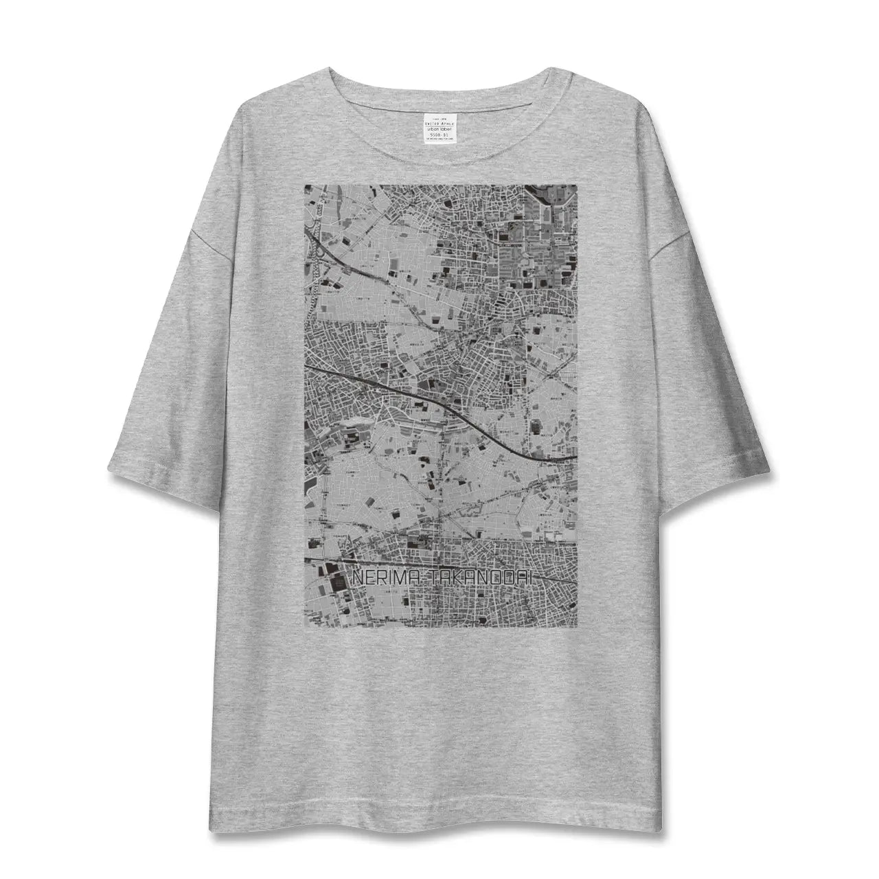 【練馬高野台（東京都）】地図柄ビッグシルエットTシャツ