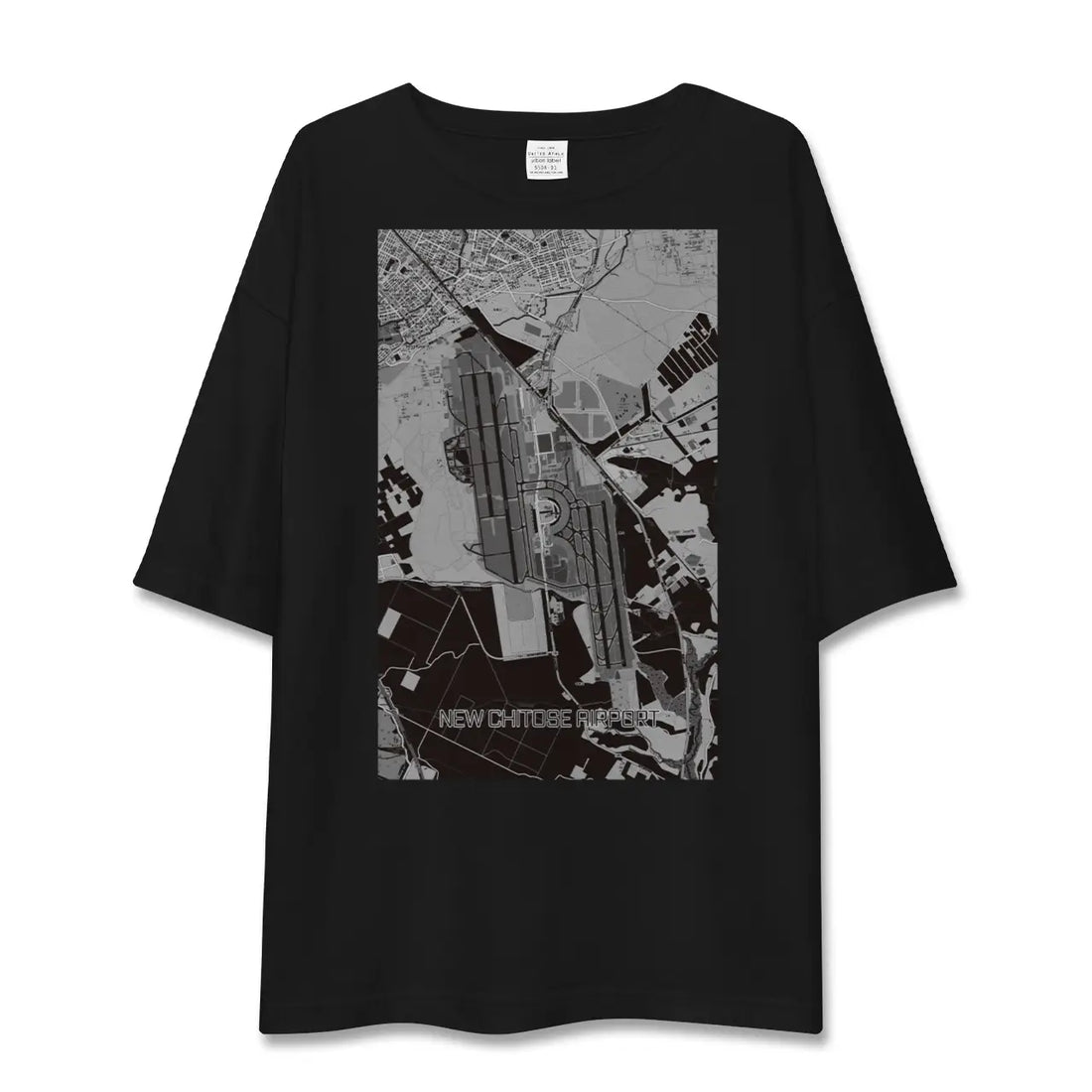 【新千歳空港（北海道）】地図柄ビッグシルエットTシャツ