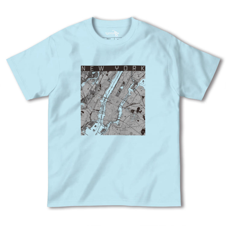 【ニューヨーク（アメリカ）】地図柄ヘビーウェイトTシャツ