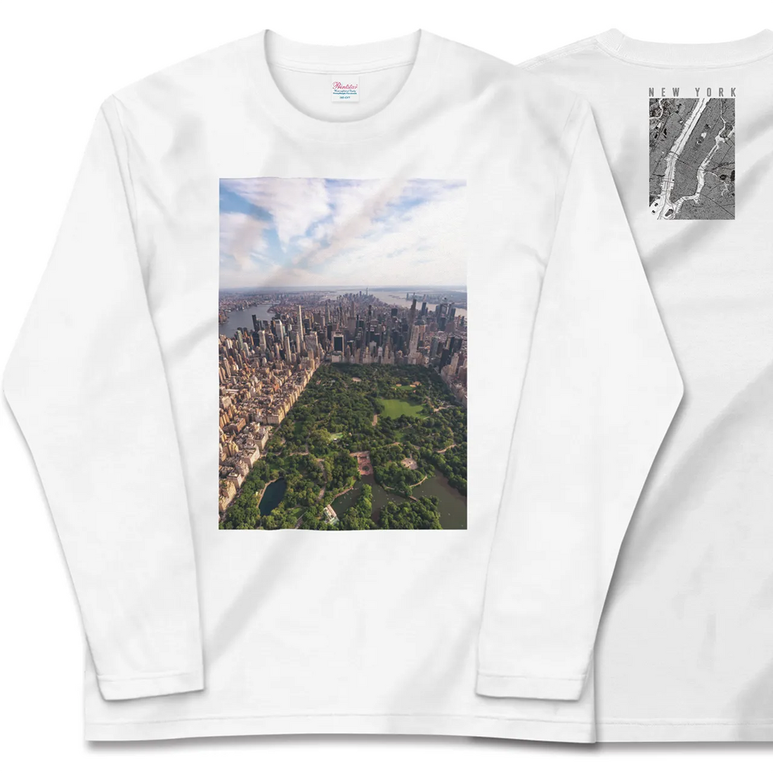 【ニューヨーク(アメリカ)】Map World ロングスリーブTシャツ