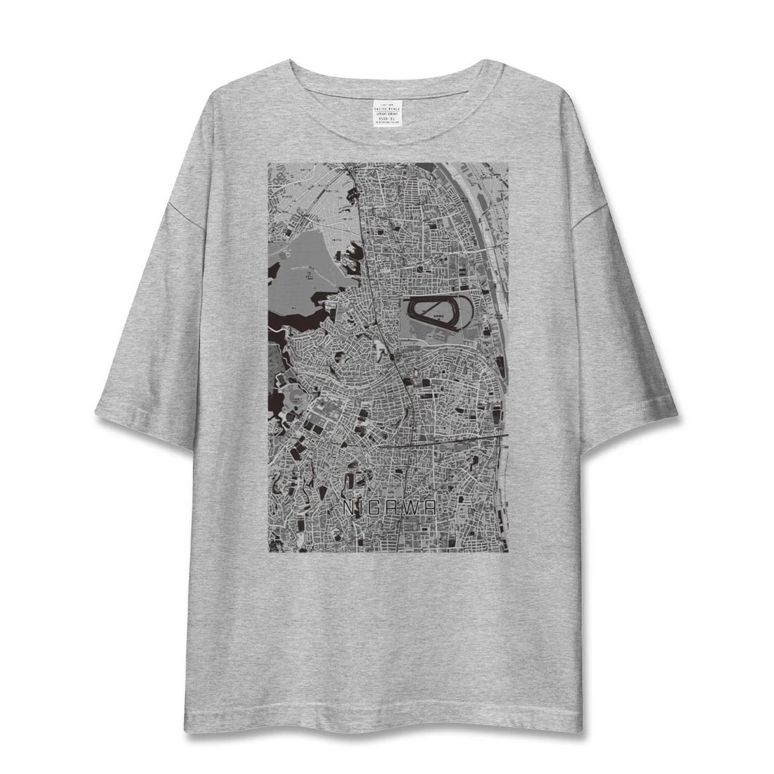 【仁川（兵庫県）】地図柄ビッグシルエットTシャツ