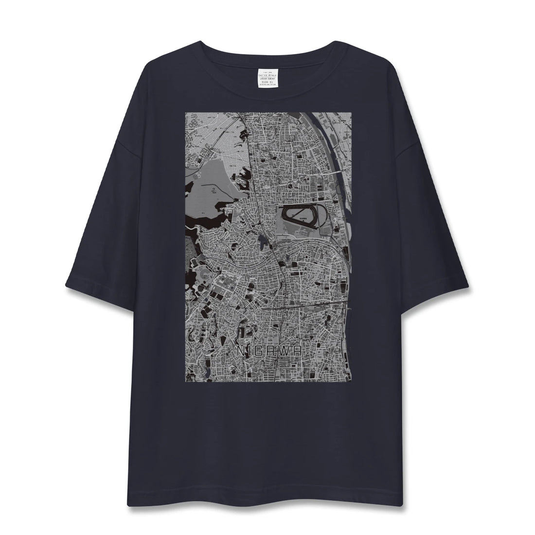 【仁川（兵庫県）】地図柄ビッグシルエットTシャツ