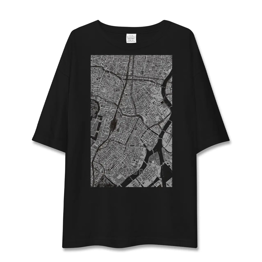 【日本橋（東京都）】地図柄ビッグシルエットTシャツ