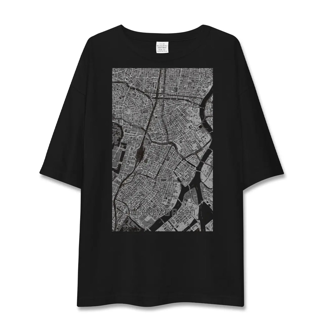 【日本橋(東京都)】地図柄ビッグシルエットTシャツ