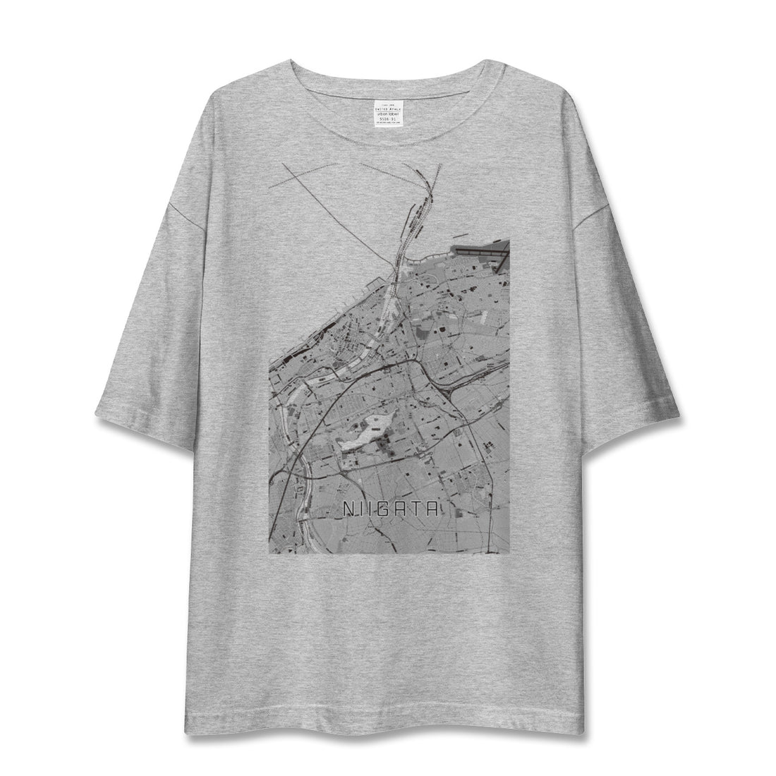 【新潟（新潟県）】地図柄ビッグシルエットTシャツ