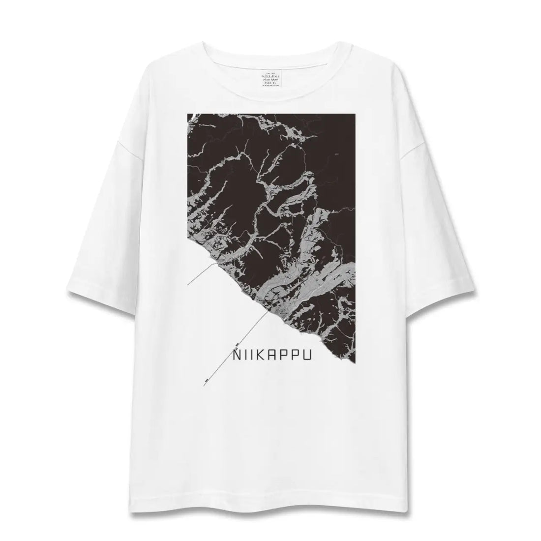 【新冠(北海道)】地図柄ビッグシルエットTシャツ