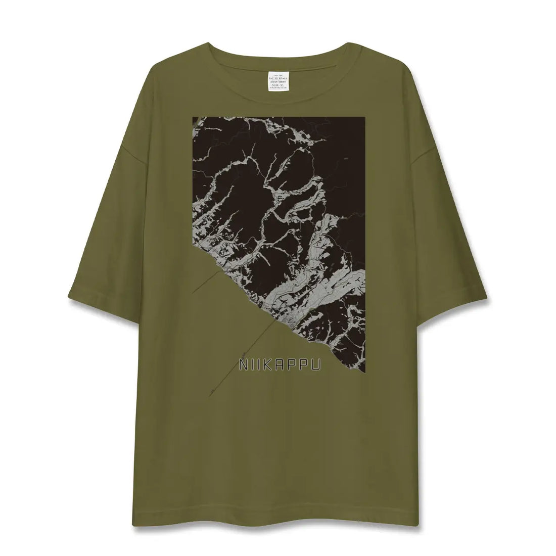 【新冠(北海道)】地図柄ビッグシルエットTシャツ