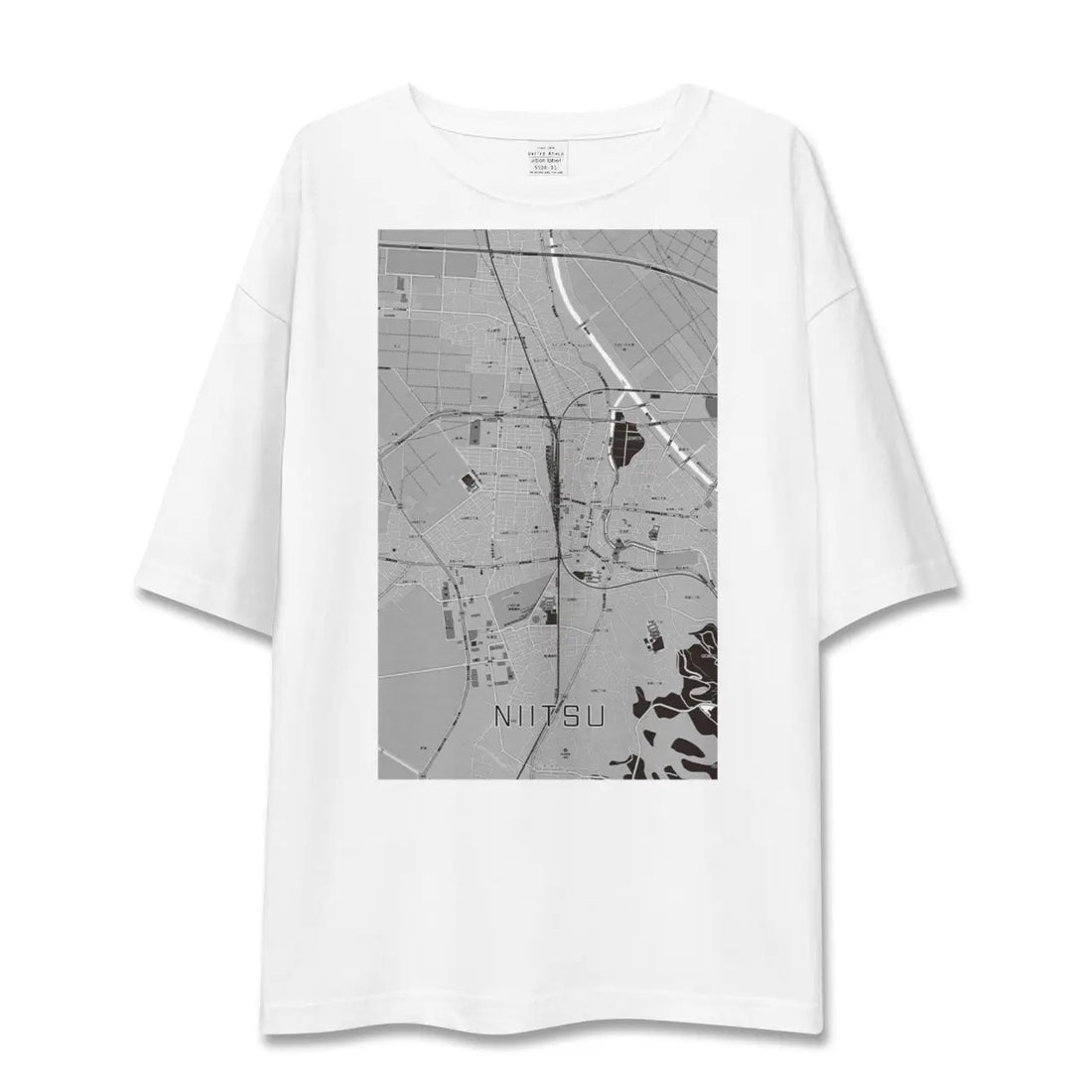 【新津(新潟県)】地図柄ビッグシルエットTシャツ