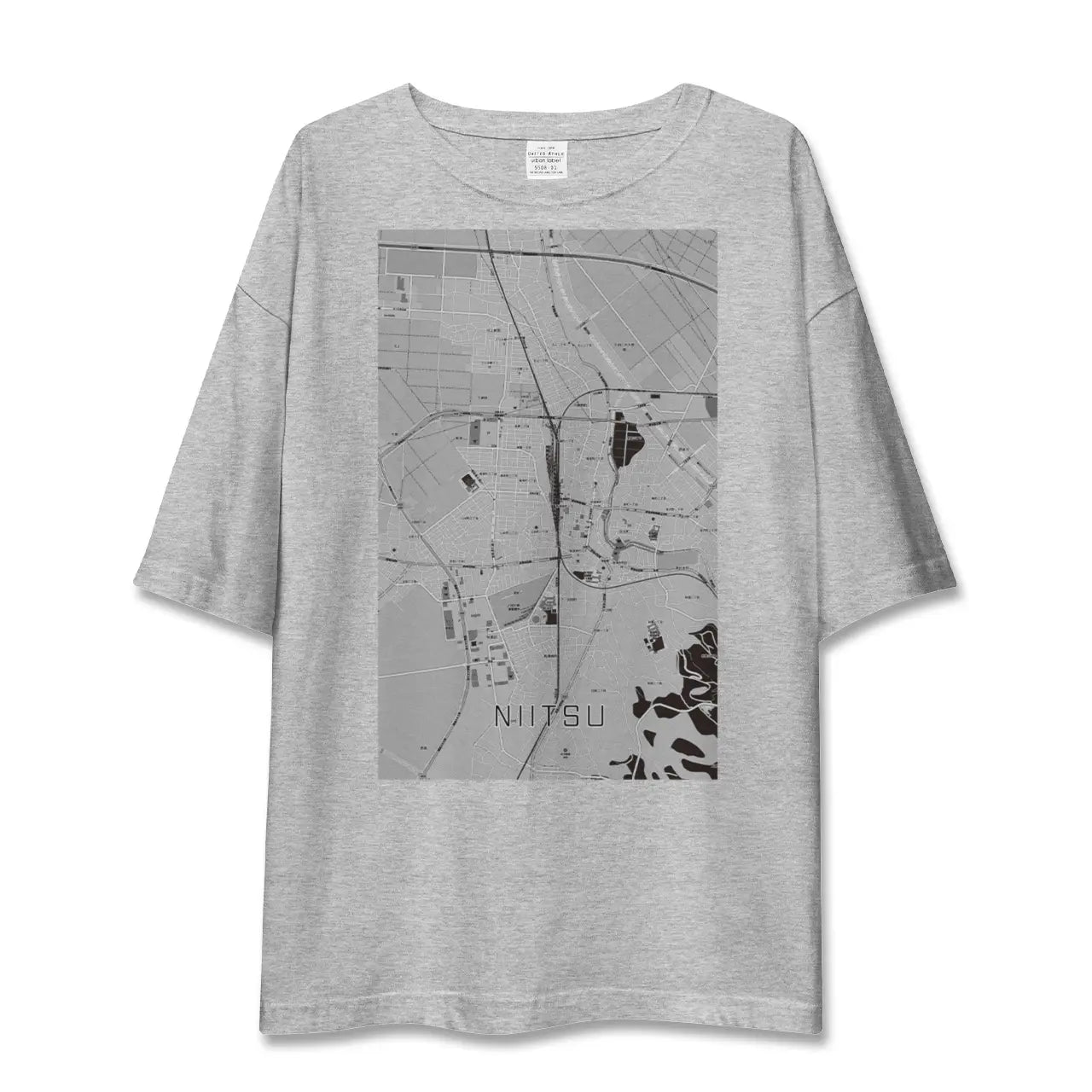 【新津（新潟県）】地図柄ビッグシルエットTシャツ