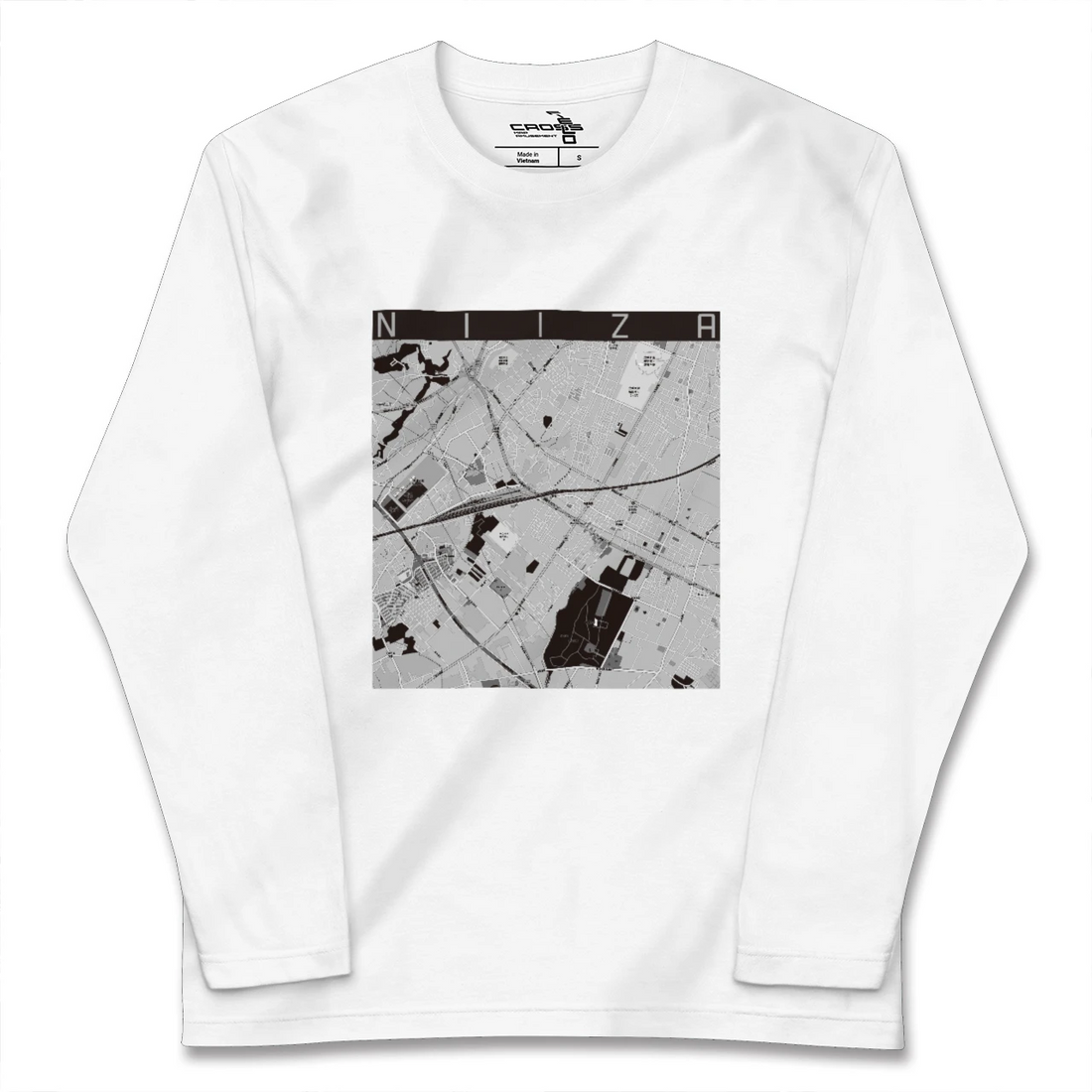 【新座(埼玉県)】地図柄ロングスリーブTシャツ