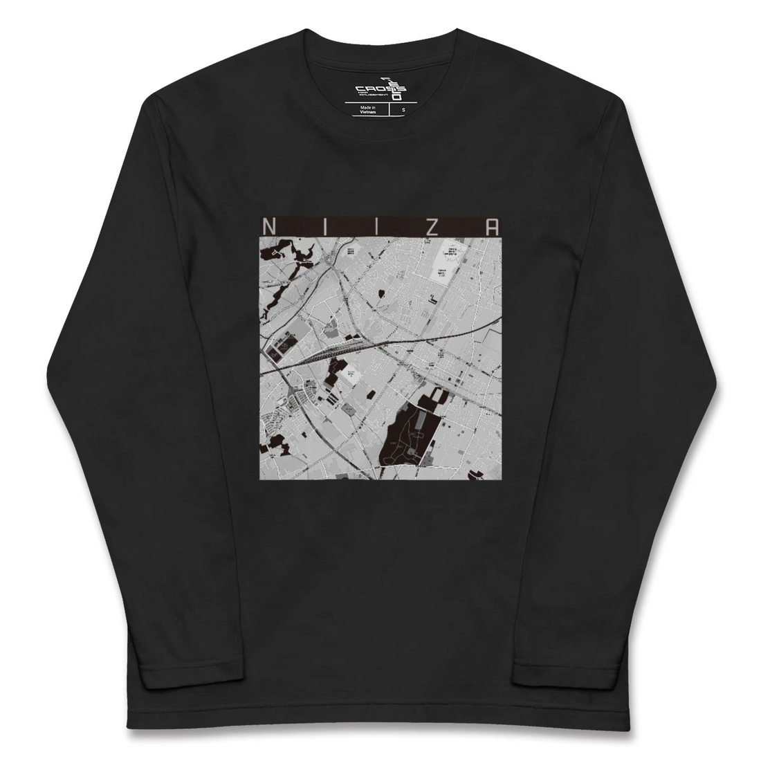 【新座(埼玉県)】地図柄ロングスリーブTシャツ