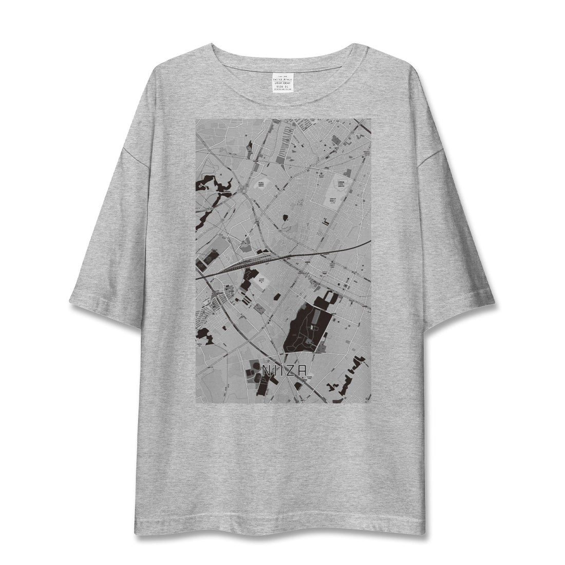 【新座（埼玉県）】地図柄ビッグシルエットTシャツ