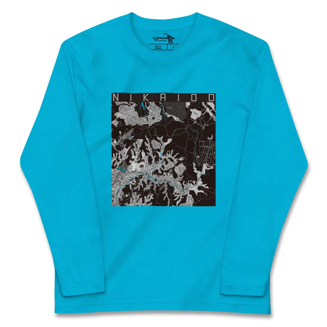 【二階堂(神奈川県)】地図柄ロングスリーブTシャツ