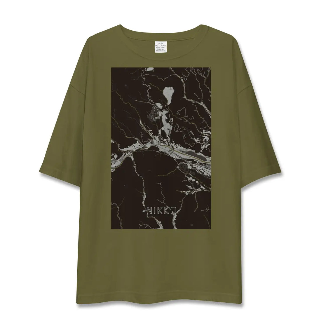 【日光(栃木県)】地図柄ビッグシルエットTシャツ