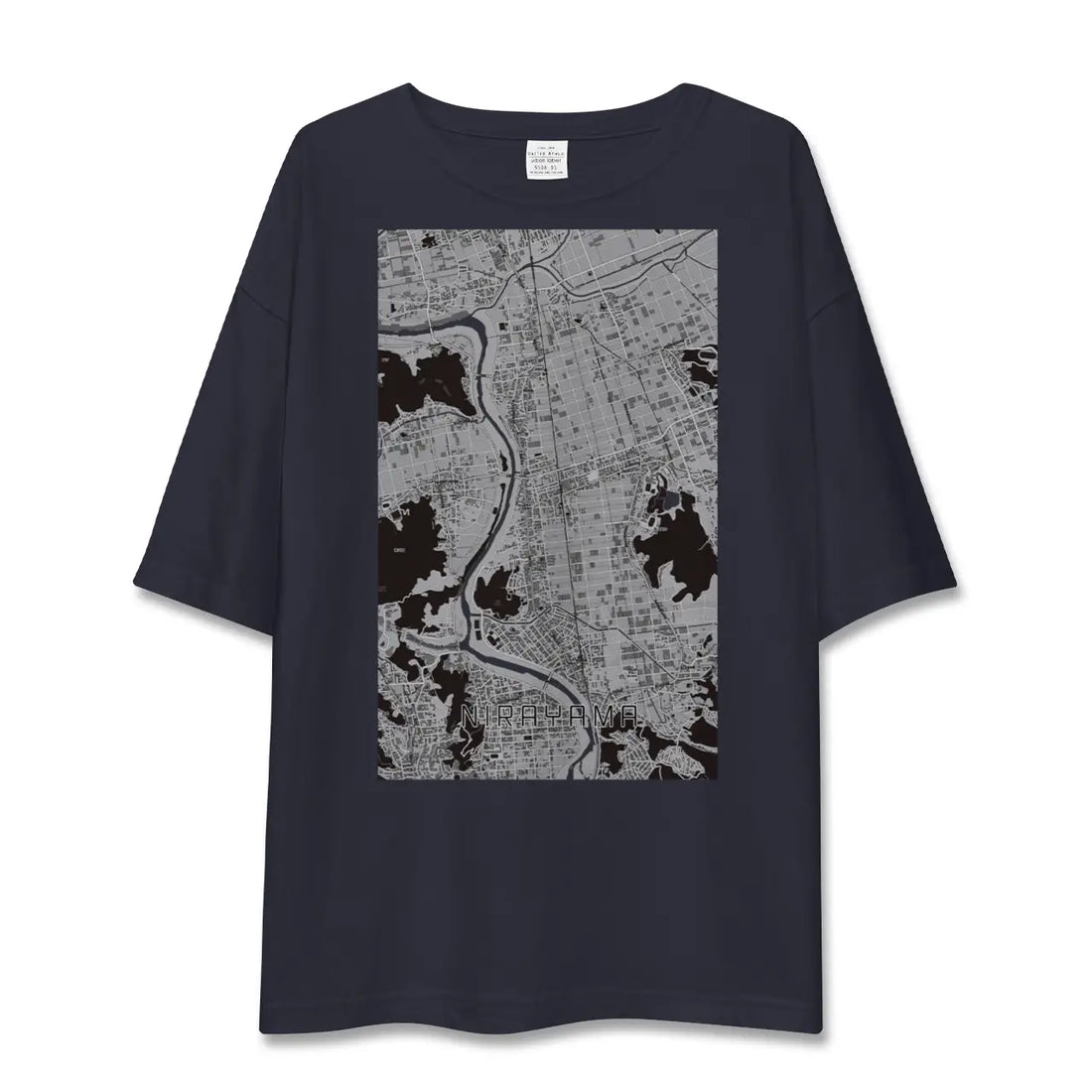 【韮山（静岡県）】地図柄ビッグシルエットTシャツ