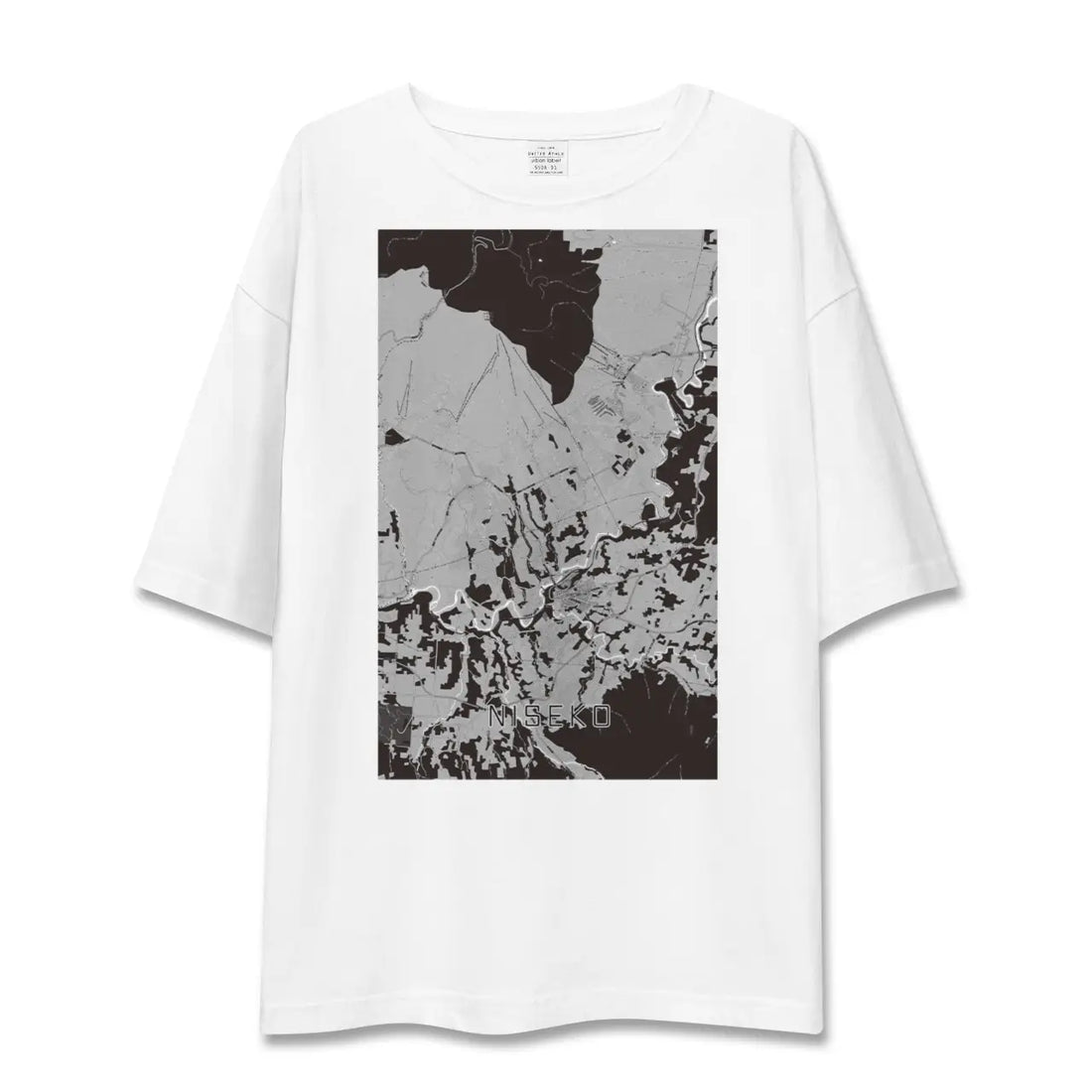 【ニセコ(北海道)】地図柄ビッグシルエットTシャツ